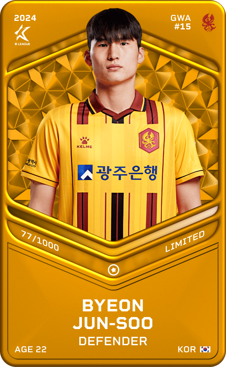 Byeon Jun-Soo 2024-25 • Limited 77/1000