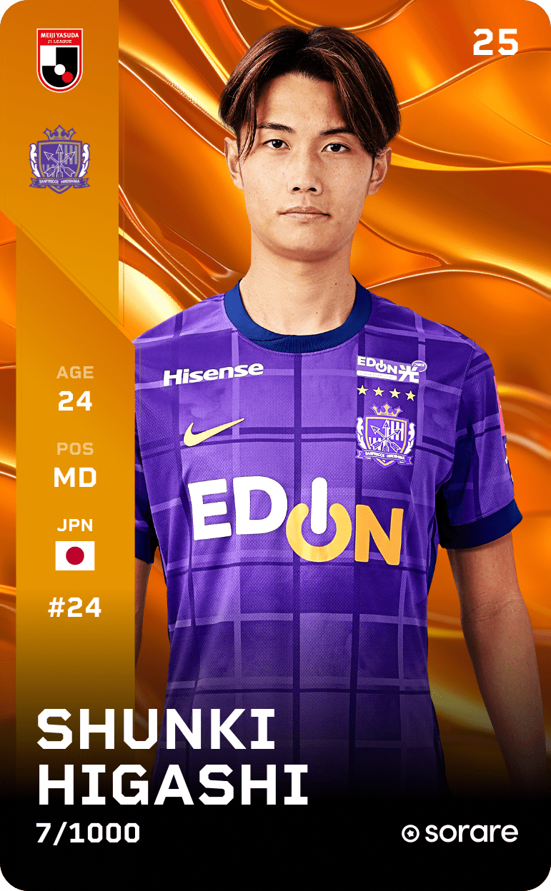 Shunki Higashi 2025-26 • Limited 7/1000