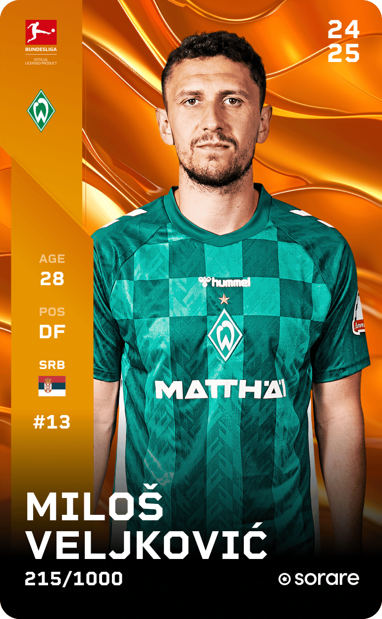 Miloš Veljković 2024-25 • Limited 215/1000