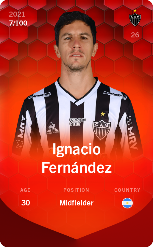 Sorare - Sorare Official - Ignacio Fernández 2021-22 • Rare 7/100 - NFT # 108545160527646506373627581437163903778185060974046474377074987204360241592622