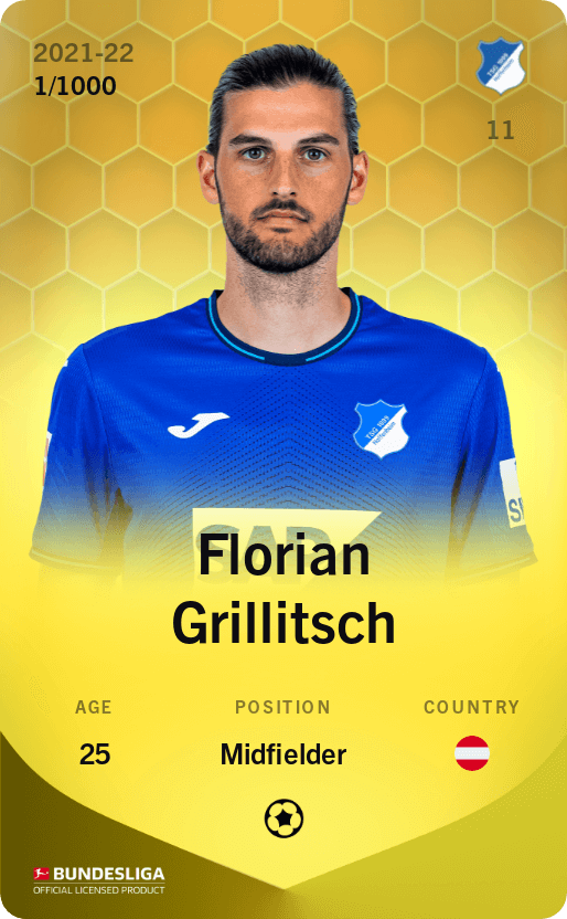 Florian Grillitsch 2021-22 • Limited 1/1000