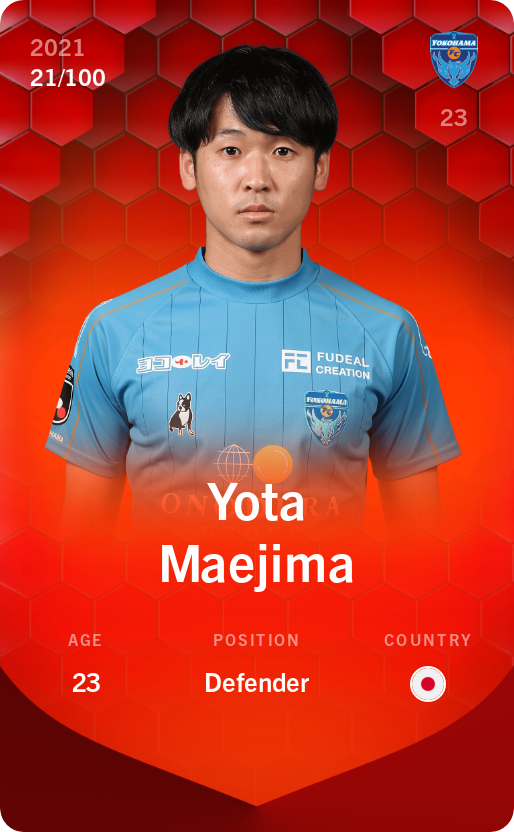 Sorare - Sorare Official - Yota Maejima 2021-22 • Rare 21/100 - NFT # 8800139501252810520972316080272811618524484755558071243863070881435600596080