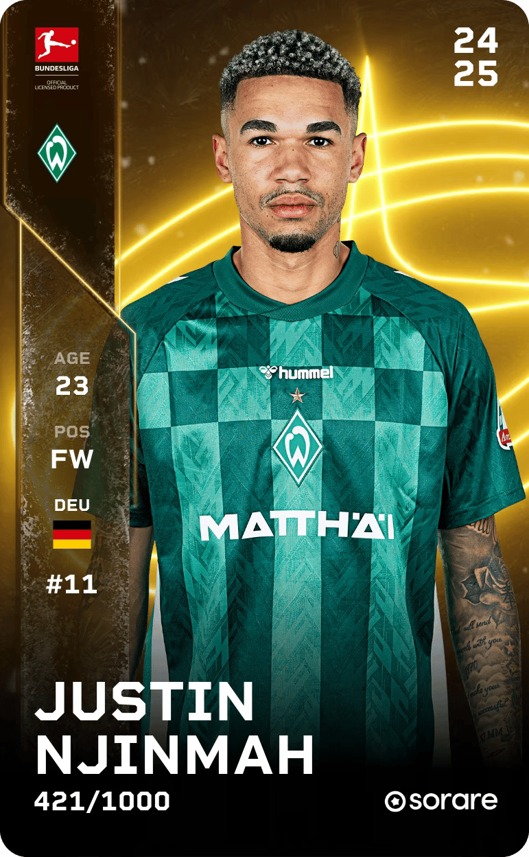 Justin Njinmah 2024-25 • Limited 421/1000