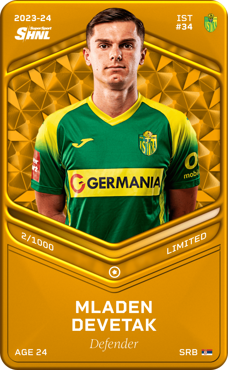Mladen Devetak 2023-24 • Limited 2/1000