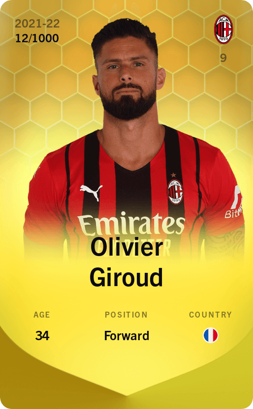 Olivier Giroud 2021-22 • Limited 12/1000