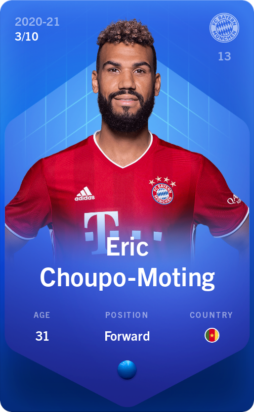 Sorare - Sorare Official - Eric Choupo-Moting 2020-21 • Super Rare 3/10 - NFT # 28035718607432960070496630187939045012887368691790864664838173724829767057768