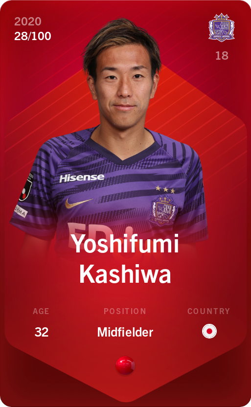 Sorare - Sorare Official - Yoshifumi Kashiwa 2020-21 • Rare 28/100 - NFT # 83231514770583871181982915244464710281406025550793919091299993015939221145242