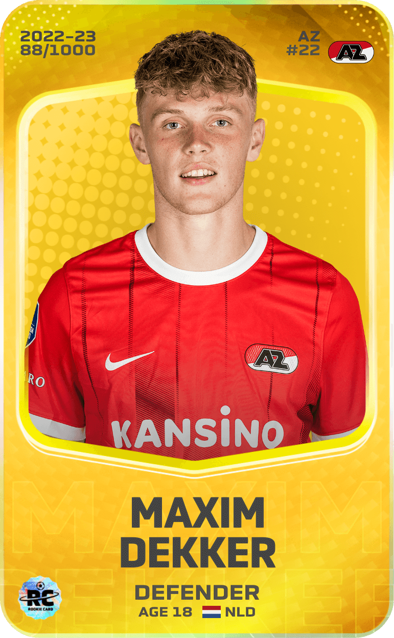 Maxim Dekker 2022-23 • Limited 88/1000