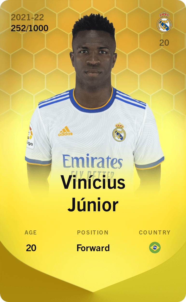 Vinícius Júnior 2021-22 • Limited 252/1000