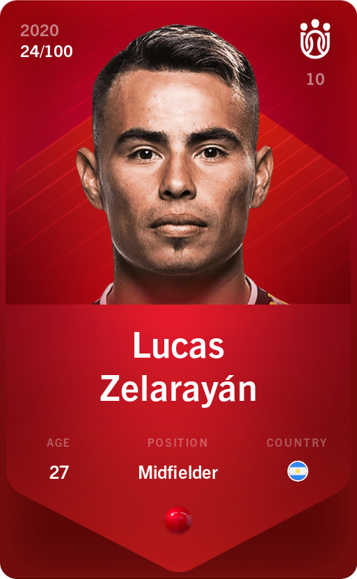 Sorare - Sorare Official - Lucas Zelarayán 2020-21 • Rare 24/100 - NFT # 98819037335766458409314297852728713366540037335018802566170335648486461473238
