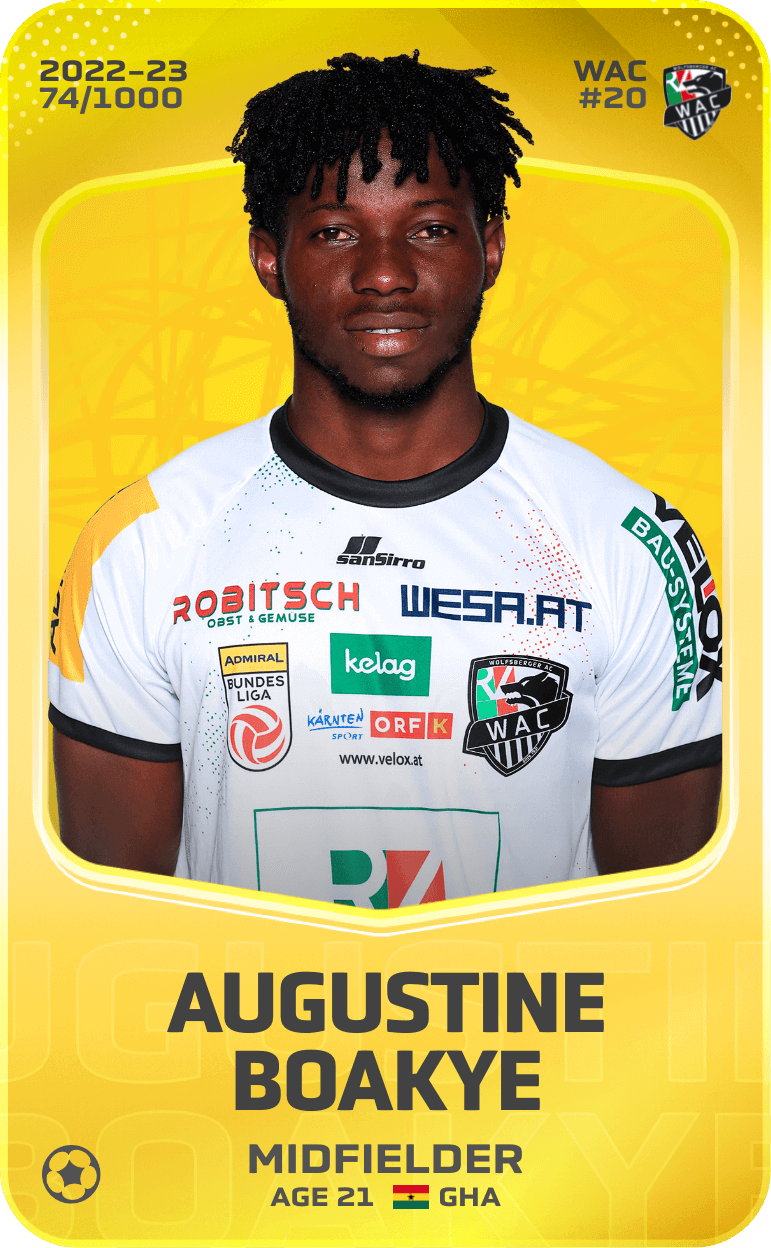 Augustine Boakye 2022-23 • Limited 74/1000