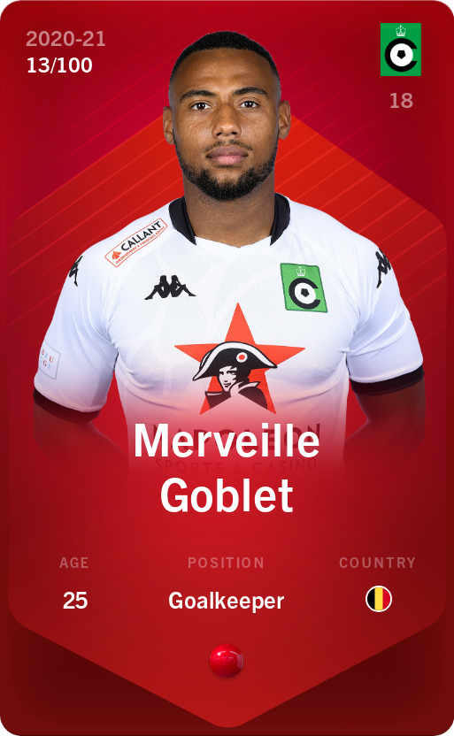 Sorare - Sorare Official - Merveille Goblet 2020-21 • Rare 13/100 - NFT # 113979337818482898204411030589595176273918278341196959222237178317787405029302