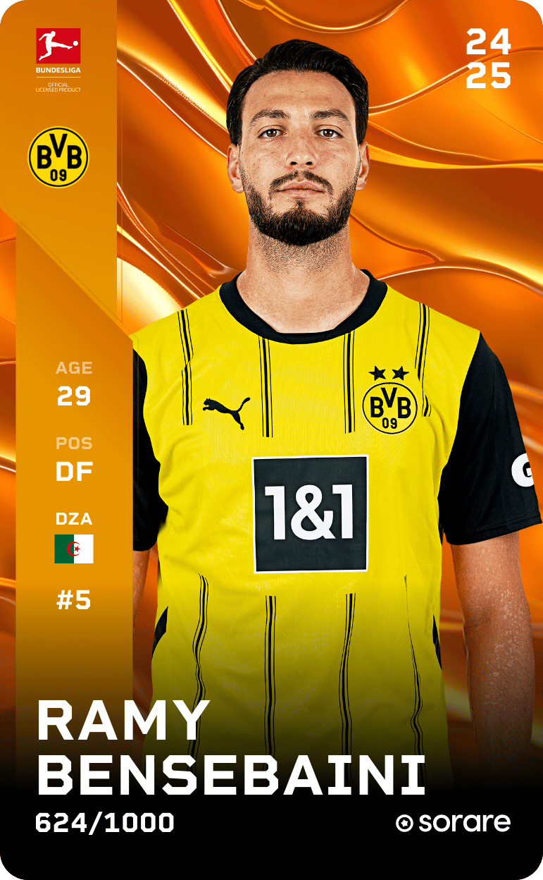 Ramy Bensebaini 2024-25 • Limited 624/1000