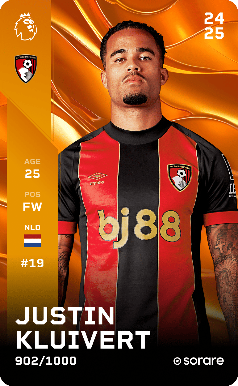 Justin Kluivert 2024-25 • Limited 902/1000