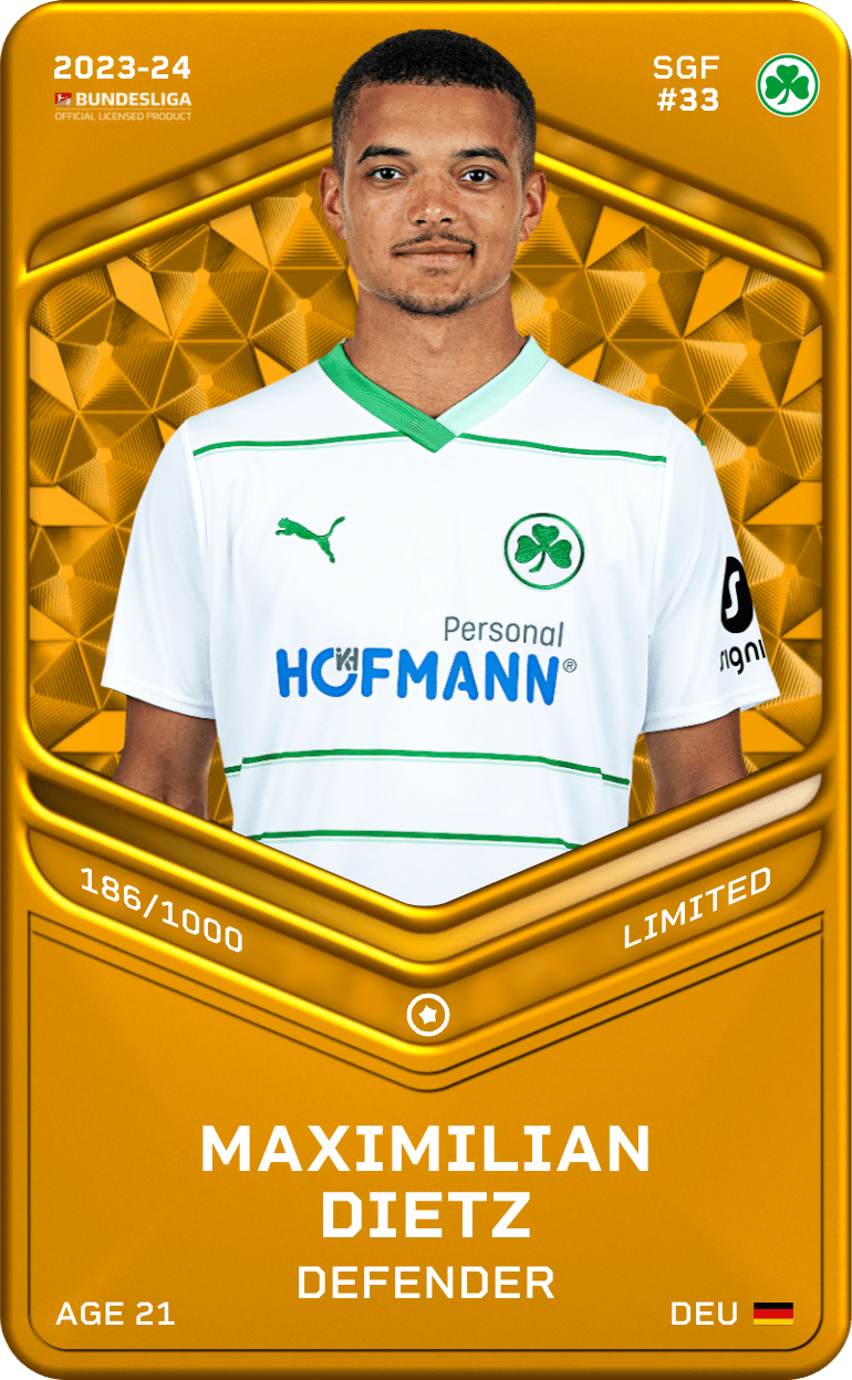 Maximilian Dietz 2023-24 • Limited 186/1000