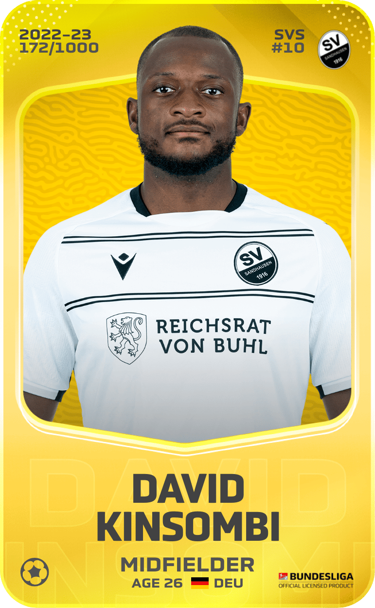 David Kinsombi 2022-23 • Limited 172/1000
