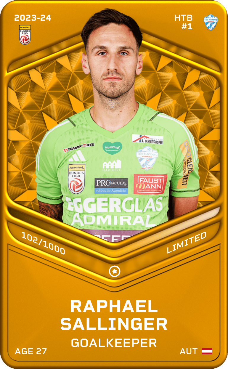 Raphael Sallinger 2023-24 • Limited 102/1000