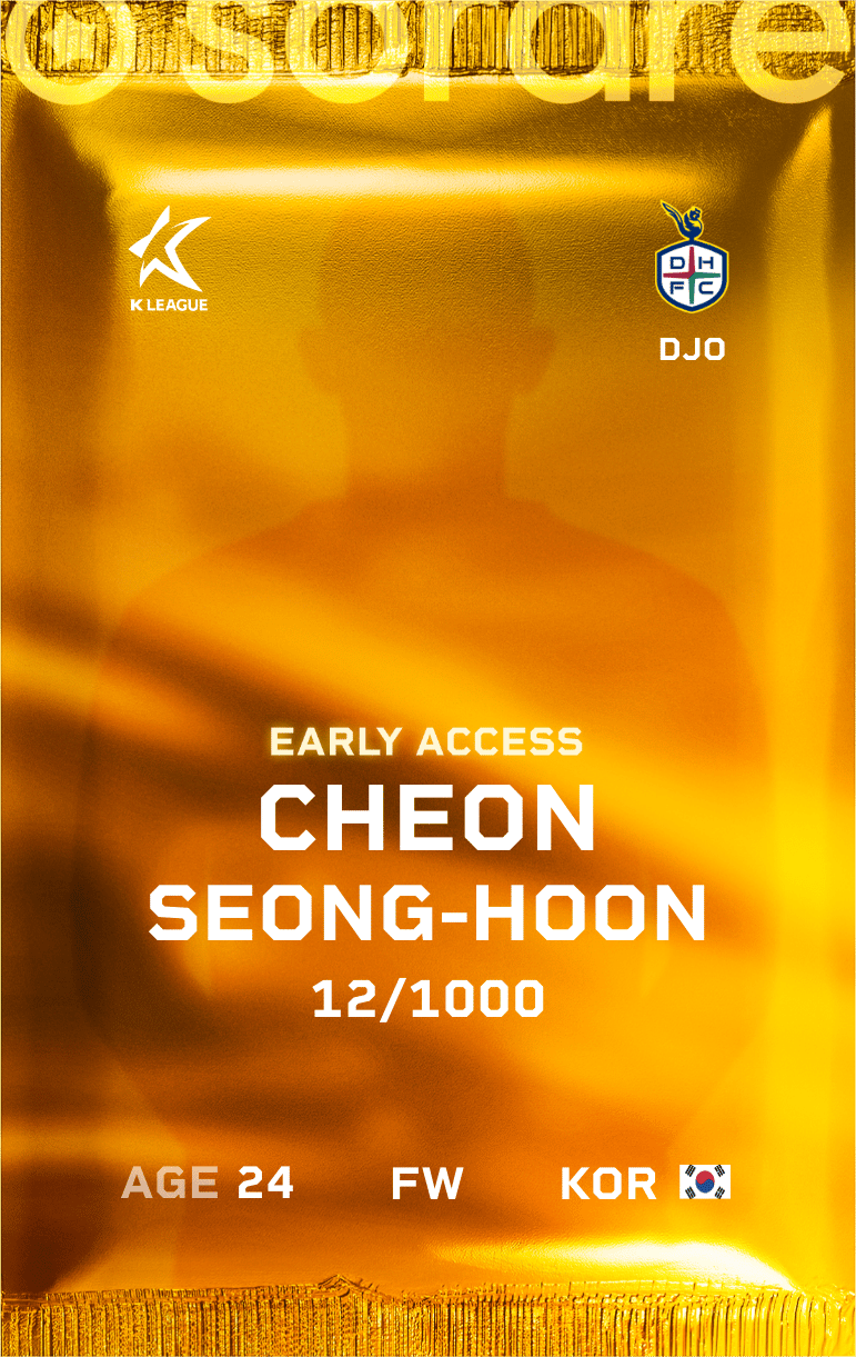 Cheon Seong-Hoon 2025-26 • Limited 12/1000