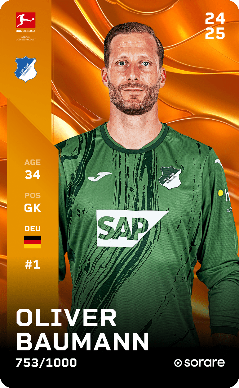 Oliver Baumann 2024-25 • Limited 753/1000