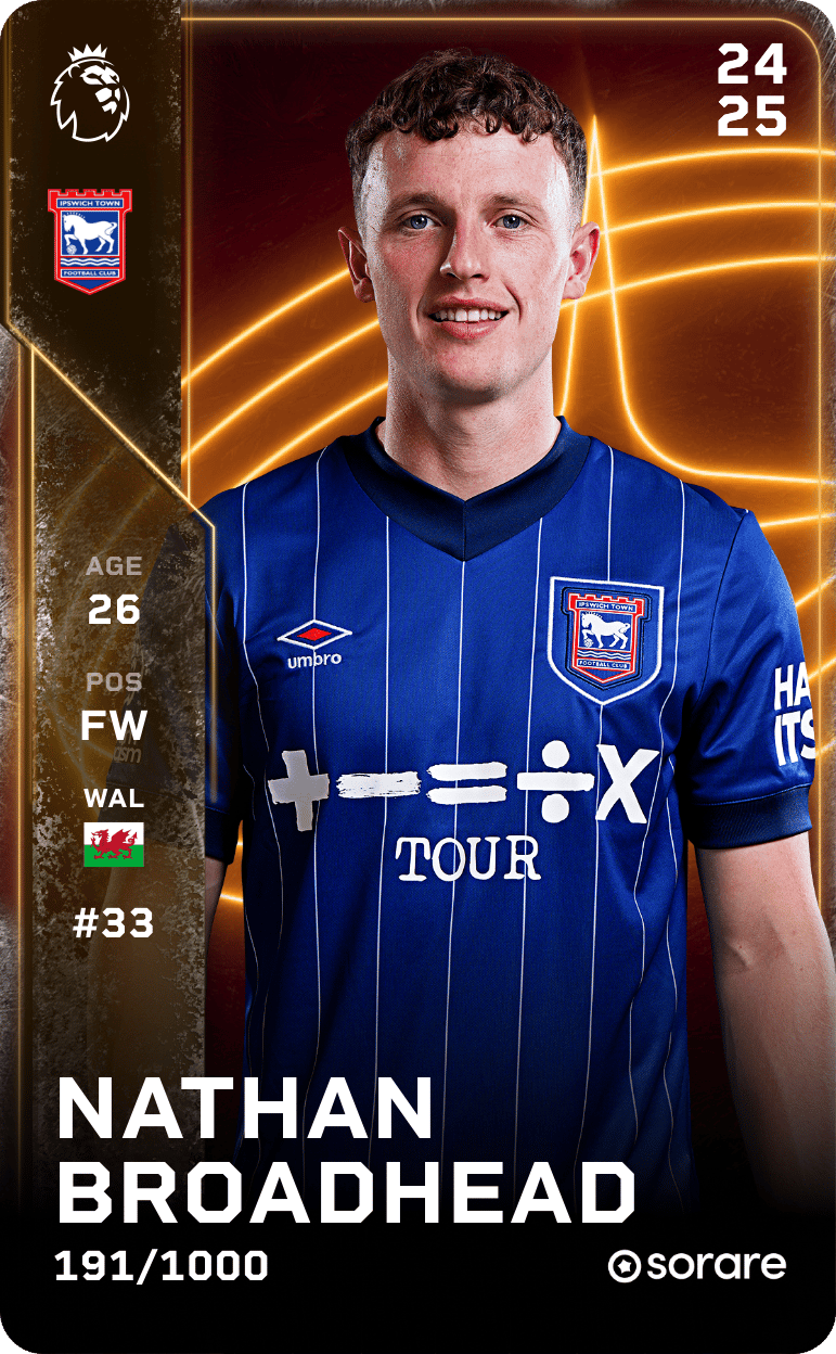 Nathan Broadhead 2024-25 • Limited 191/1000