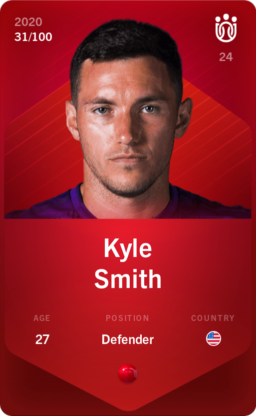 Sorare - Sorare Official - Kyle Smith 2020-21 • Rare 31/100 - NFT # 45280337391856797678955219667889226986596821733823136975249913167509771080694