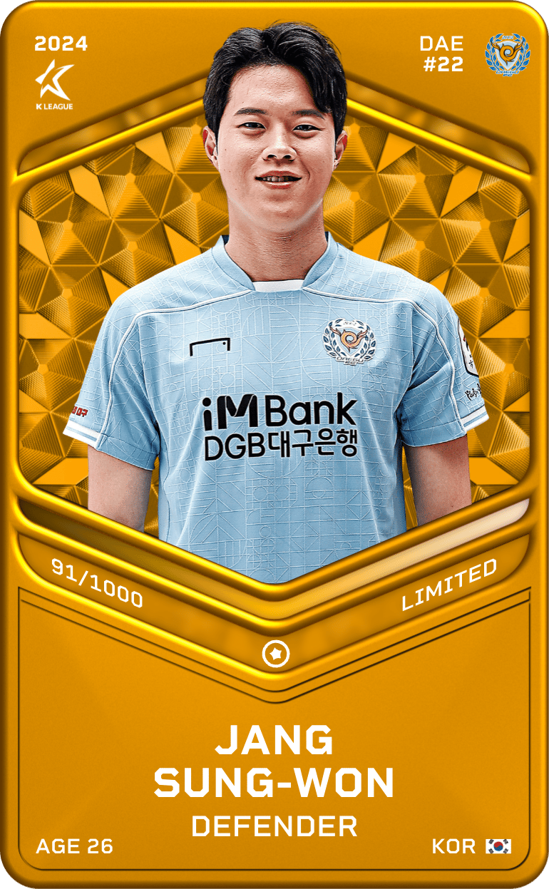 Jang Sung-Won 2024-25 • Limited 91/1000