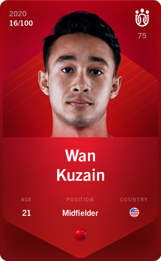 Sorare - Sorare Official - Wan Kuzain 2020-21 • Rare 16/100 - NFT # 63510723660338612324671120675494020095339882009205482330656699317894182481229