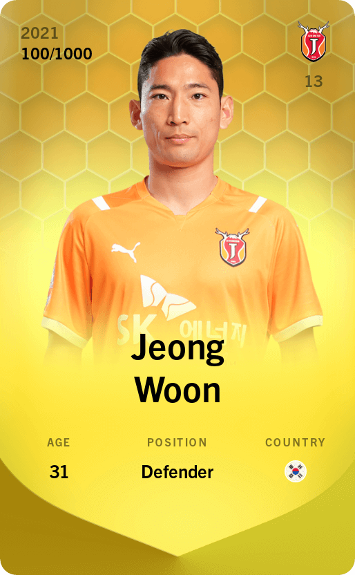 Jeong Woon 2021-22 • Limited 100/1000