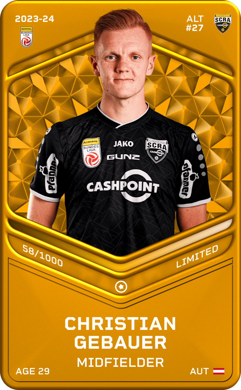 Christian Gebauer 2023-24 • Limited 58/1000