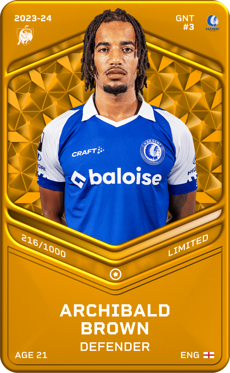Archibald Brown 2023-24 • Limited 216/1000