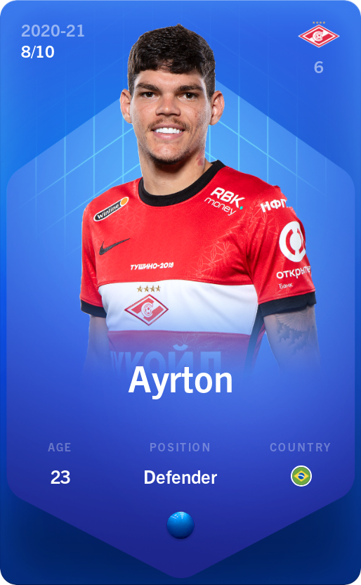 Sorare - Sorare Official - Ayrton 2020-21 • Super Rare 8/10 - NFT # 84403914418225470651855350387671200406192075080730347014172356689465171100576
