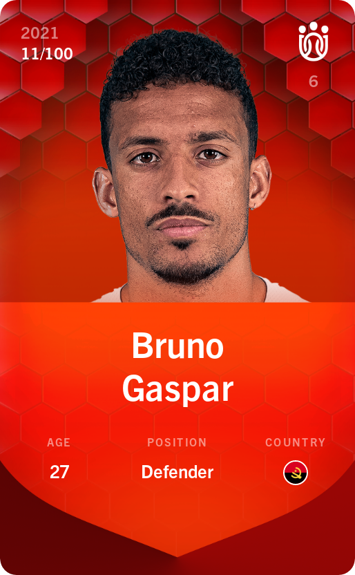 Sorare - Sorare Official - Bruno Gaspar 2021-22 • Rare 11/100 - NFT # 68188701126848135886787782332422899219185841543770865237732767055854337443635