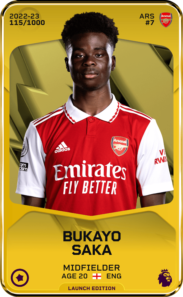 Bukayo Saka 2022-23 • Limited 115/1000