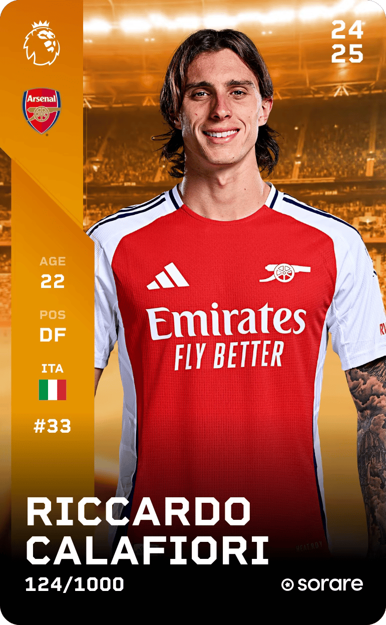 Riccardo Calafiori 2024-25 • Limited 124/1000