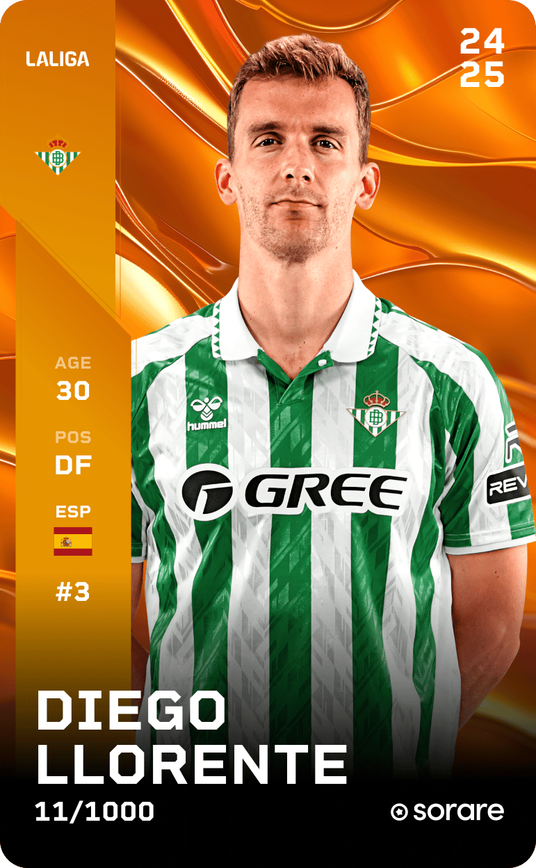 Diego Llorente 2024-25 • Limited 11/1000