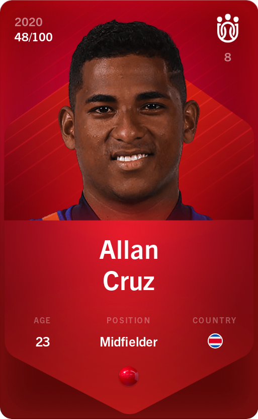 Sorare - Sorare Official - Allan Cruz 2020-21 • Rare 48/100 - NFT # 81290681723976520515699632094879171758726109711649938847174154117962340701991