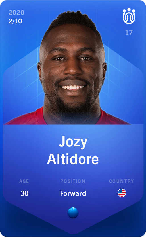Sorare - Sorare Official - Jozy Altidore 2020-21 • Super Rare 2/10 - NFT # 113060958607560107094945012786699648599045344669504280976323698861706719971158
