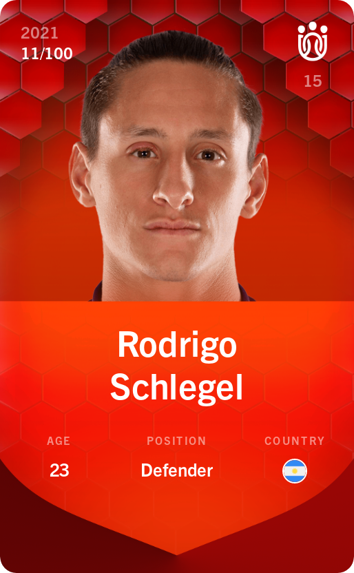 Sorare - Sorare Official - Rodrigo Schlegel 2021-22 • Rare 11/100 - NFT # 34775806818405977513628525413467476679591412912580643779717092839367152057203