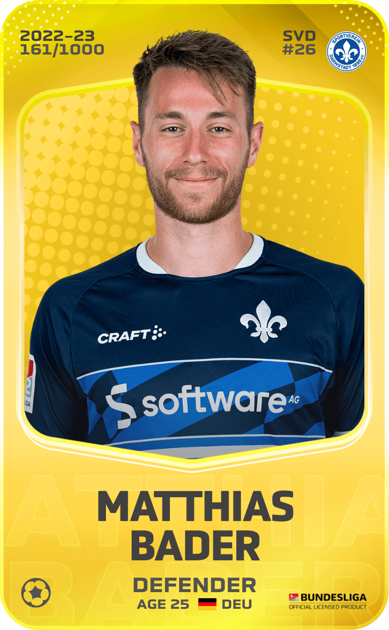 Matthias Bader 2022-23 • Limited 161/1000