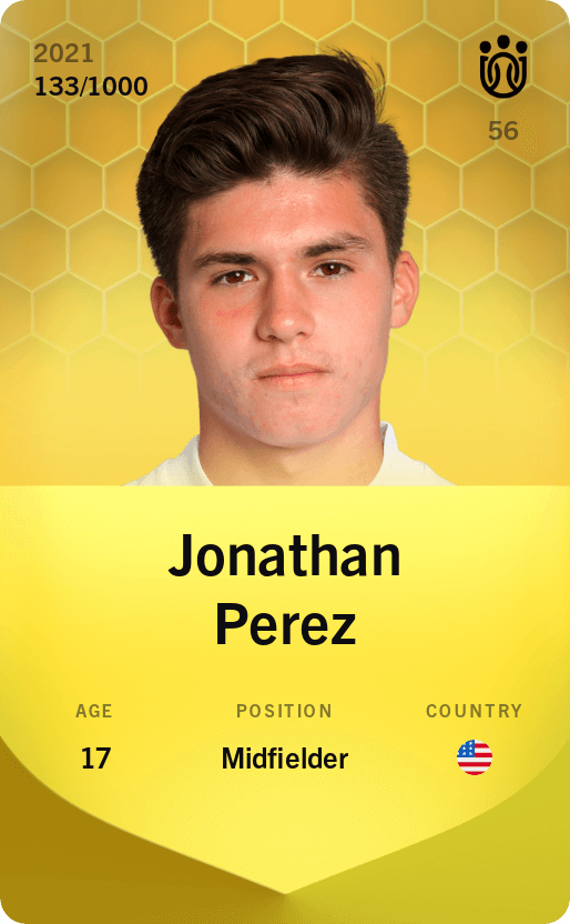 Jonathan Perez 2021-22 • Limited 133/1000