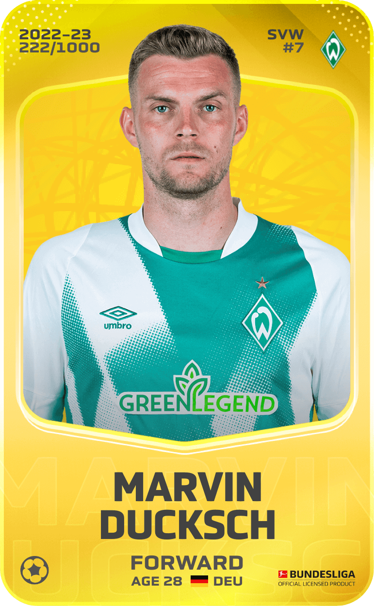 Marvin Ducksch 2022-23 • Limited 222/1000