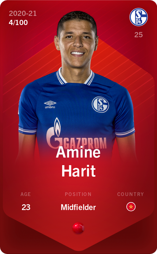 Sorare - Sorare Official - Amine Harit 2020-21 • Rare 4/100 - NFT # 22464468618413341757590959319314240662548466718213051252509127018010158113771