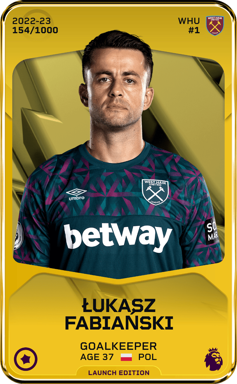 Łukasz Fabiański 2022-23 • Limited 154/1000