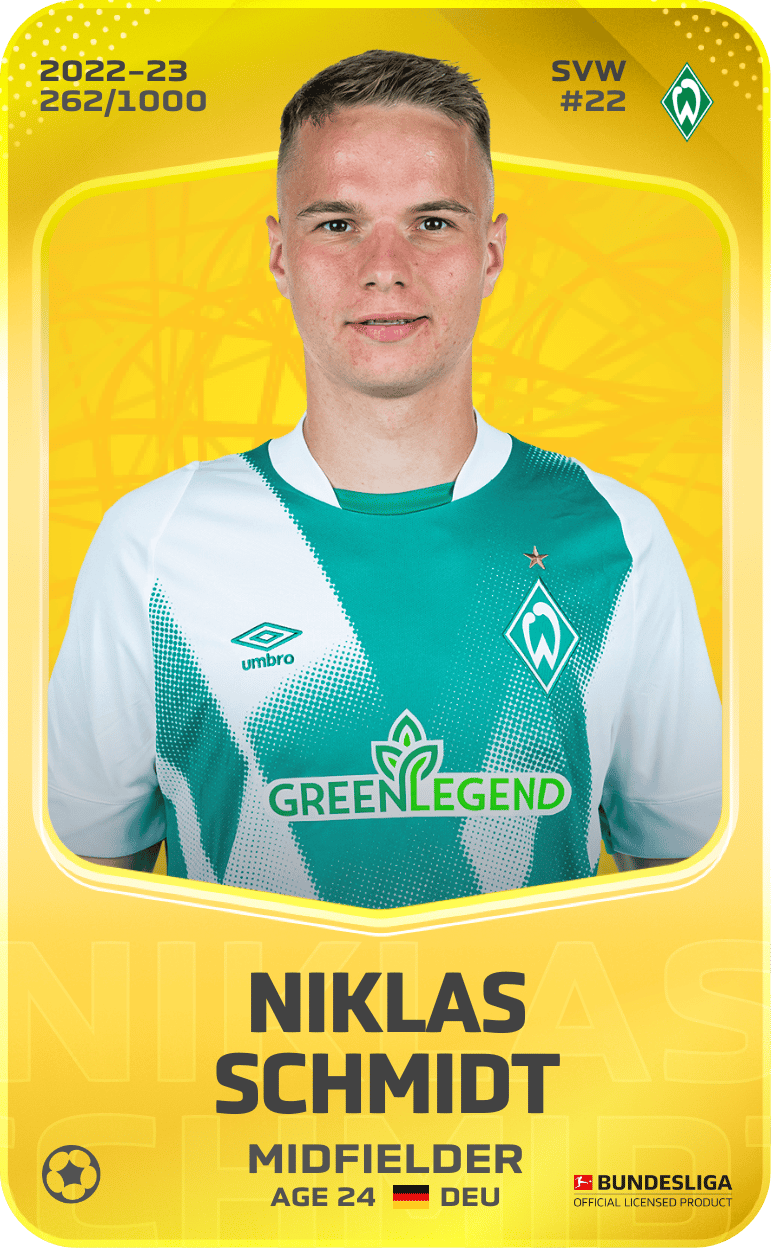 Niklas Schmidt 2022-23 • Limited 262/1000