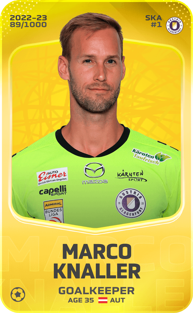 Marco Knaller 2022-23 • Limited 89/1000