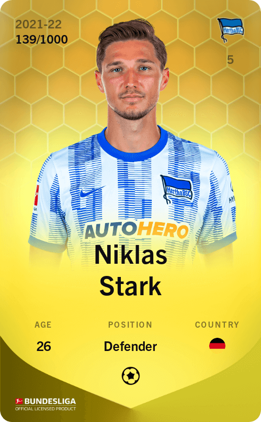 Niklas Stark 2021-22 • Limited 139/1000
