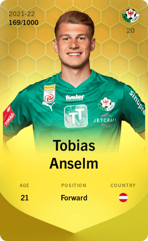 Tobias Anselm 2021-22 • Limited 169/1000