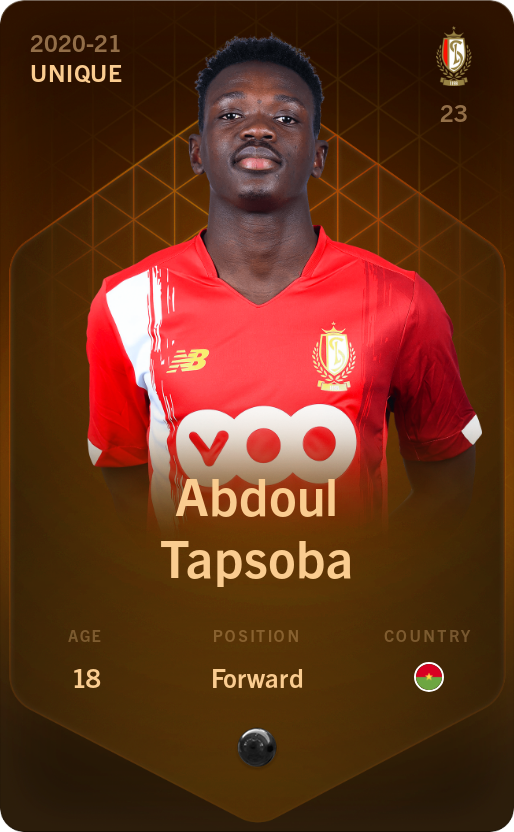 Sorare - Sorare Official - Abdoul Tapsoba 2020-21 • Unique - NFT # 95294804886736032943978970524430853308745209761496379019687102376744967050387