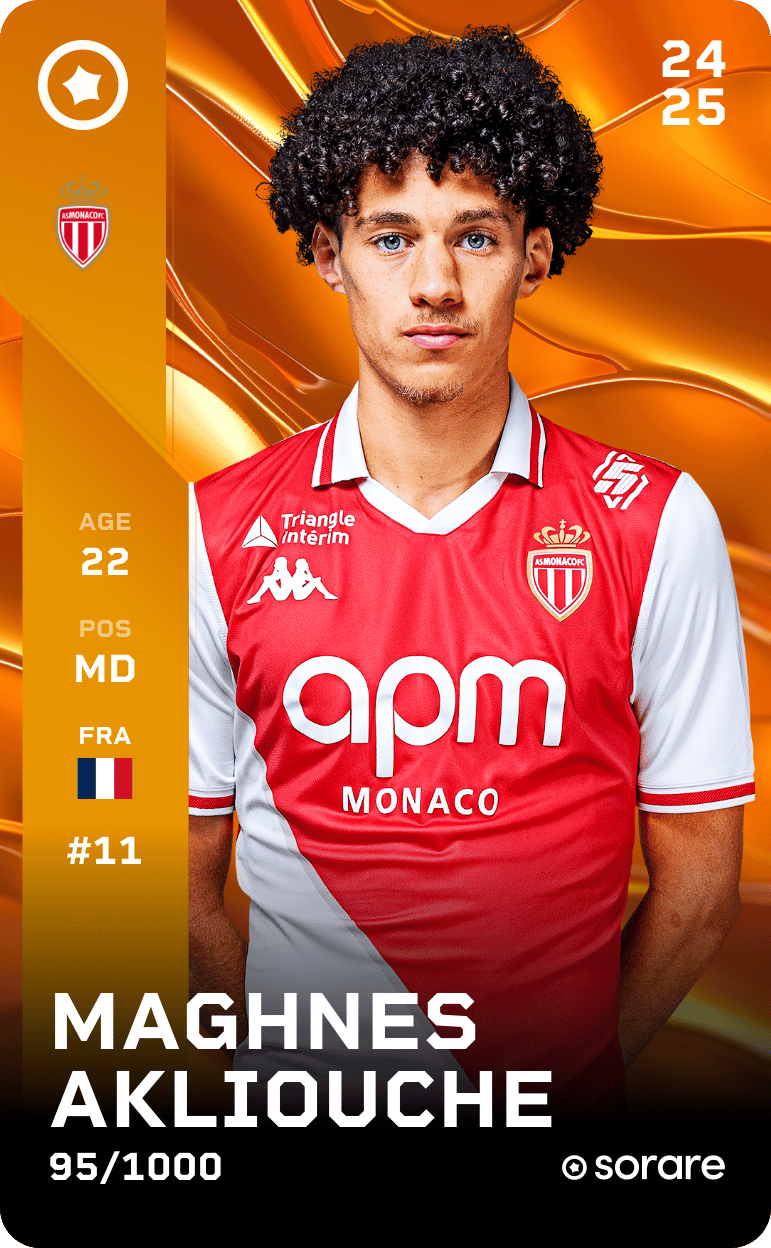 Maghnes Akliouche 2024-25 • Limited 95/1000