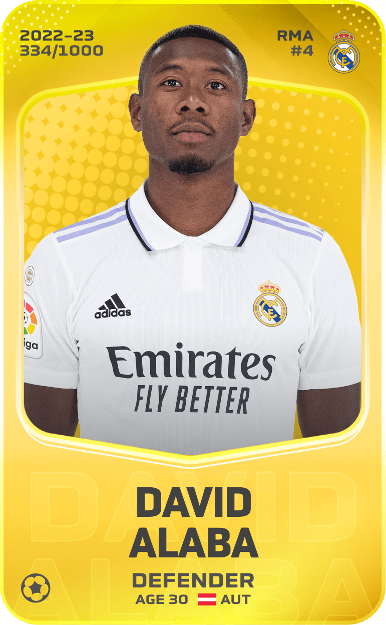 David Alaba 2022-23 • Limited 334/1000